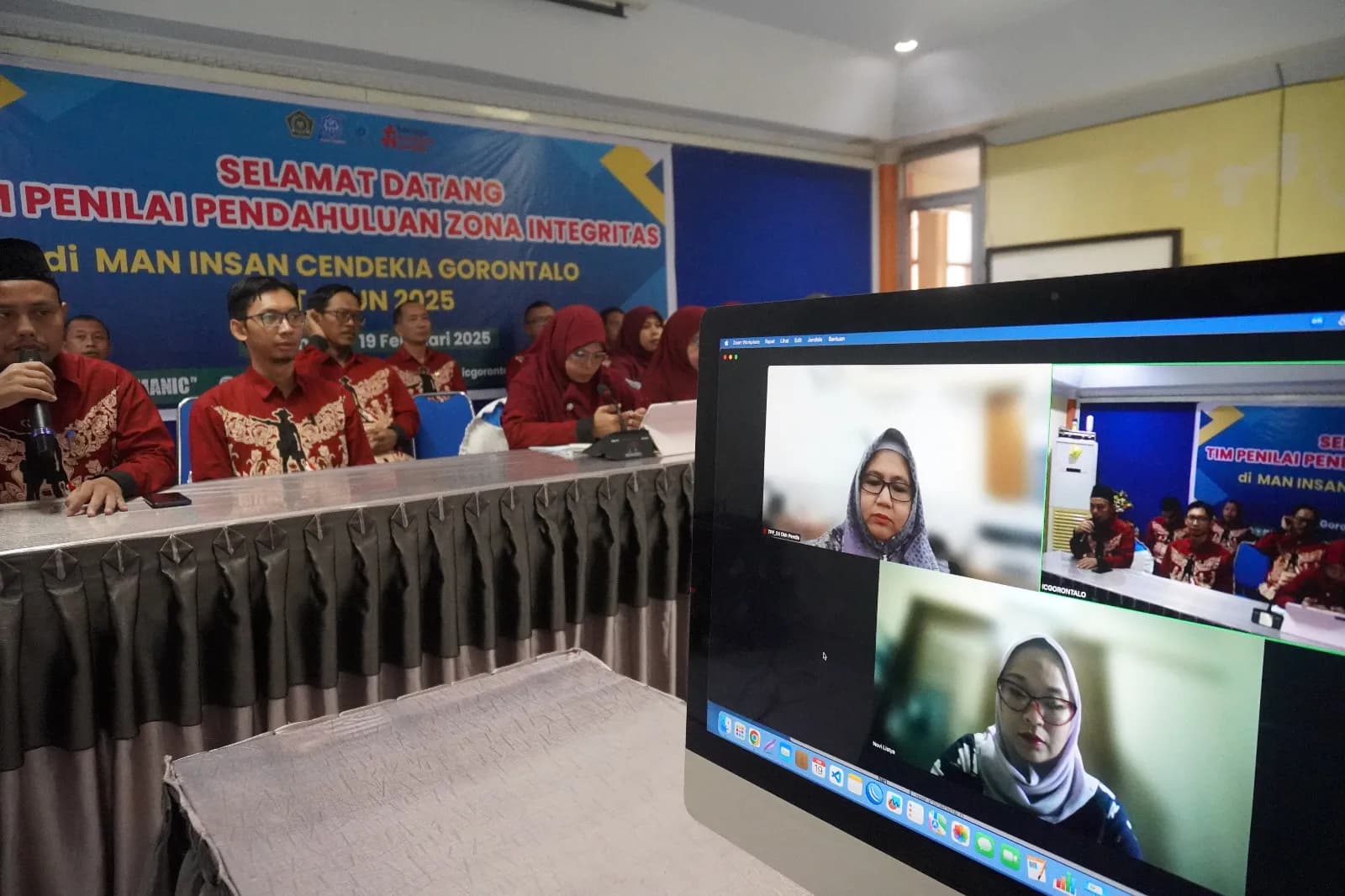 Tim Penilai Pendahuluan Lakukan Penilaian Zona Integritas di MAN IC Gorontalo