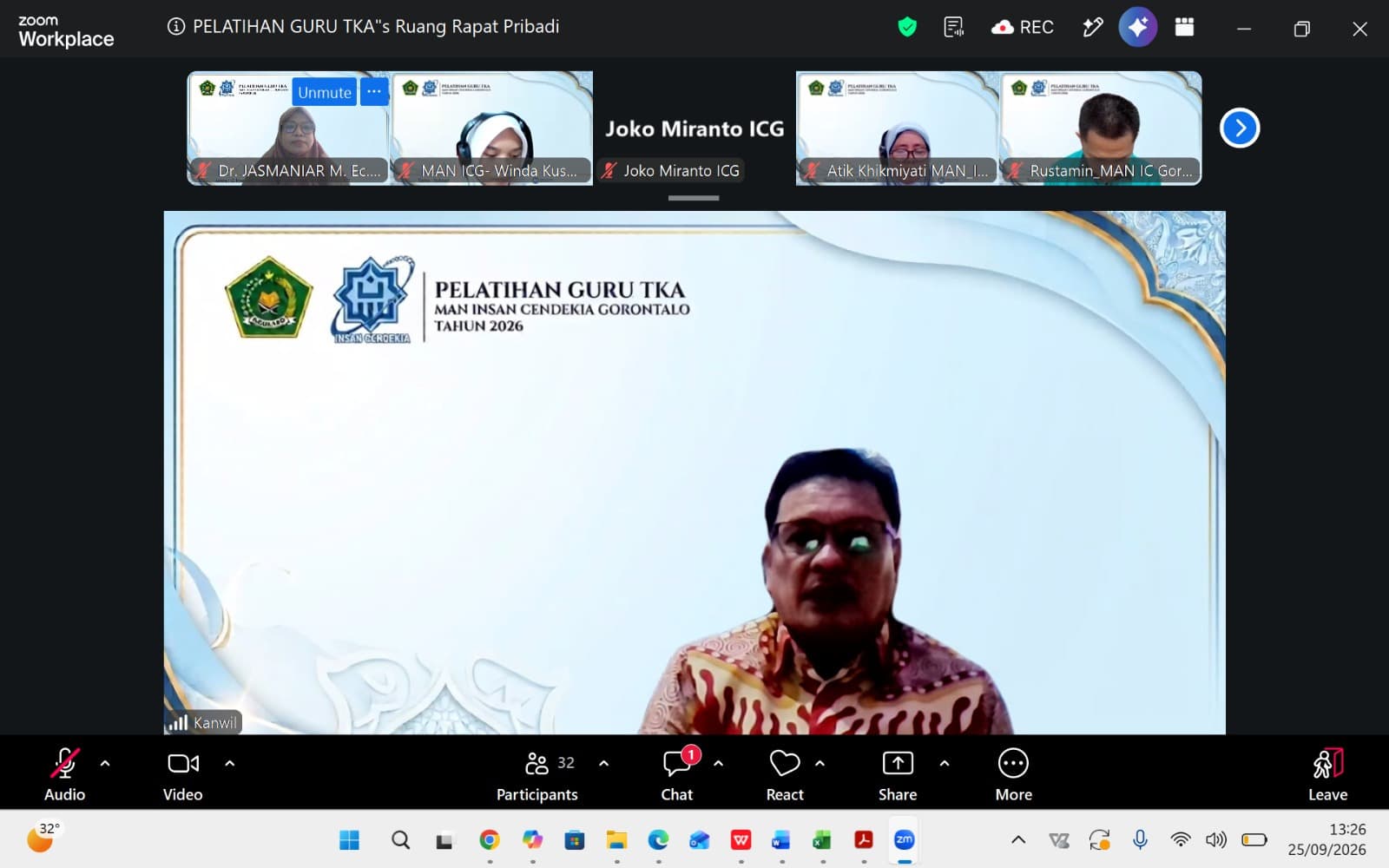 EduSpark MAN IC Gorontalo Hadirkan Pelatihan TKA bagi Guru se-Indonesia