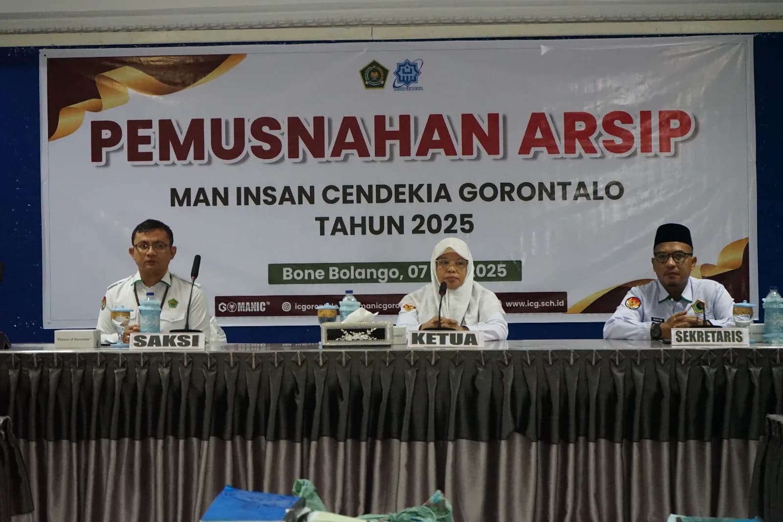 Kegiatan Pemusnahan Arsip MAN IC Gorontalo 2025