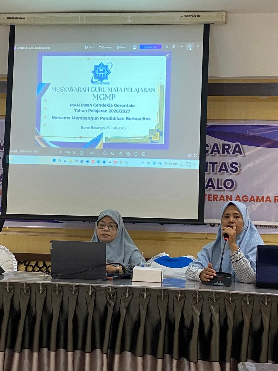 Kepala Madrasah Buka MGMP Internal, Guru MAN IC Gorontalo Bahas Peningkatan Mutu Pembelajaran