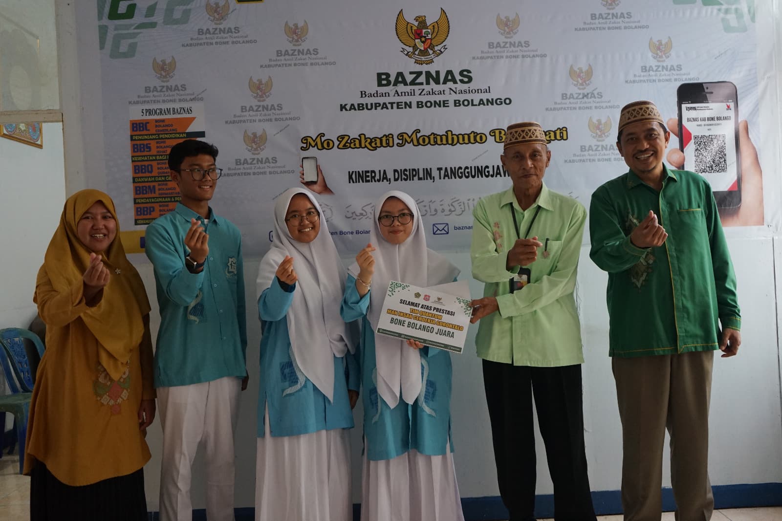 Tim ISO MAN IC Gorontalo Terima Apresiasi BAZNAS Bone Bolango, Prestasi Internasional Jadi Kebanggaan Daerah