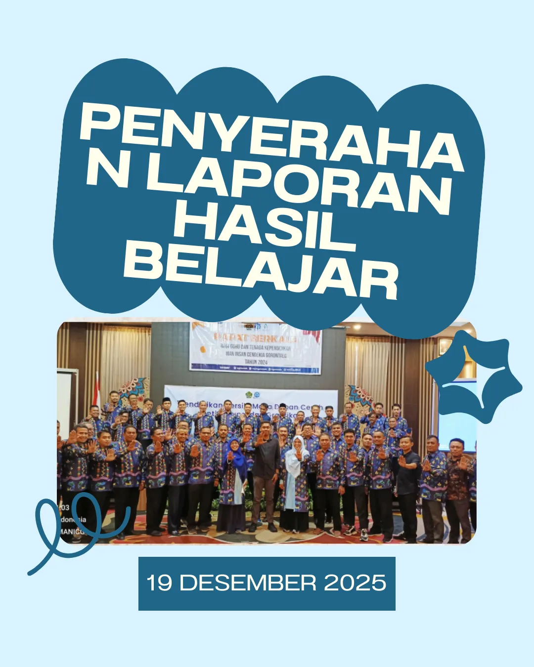 Penyerahan Laporan hasil belajar siswa